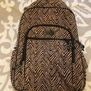 Vera Bradley Brown and Black Backpack